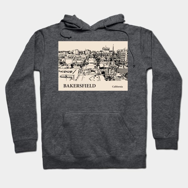 Bakersfield - California Hoodie by Lakeric